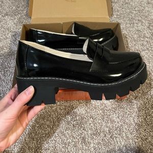 Platform loafers size 8.5.